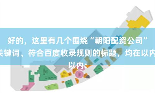 好的，这里有几个围绕“朝阳配资公司”关键词、符合百度收录规则的标题，均在以内：